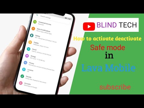 How to activate safe mode lava z93p ||    safe mode kaise activate kare || blind tech