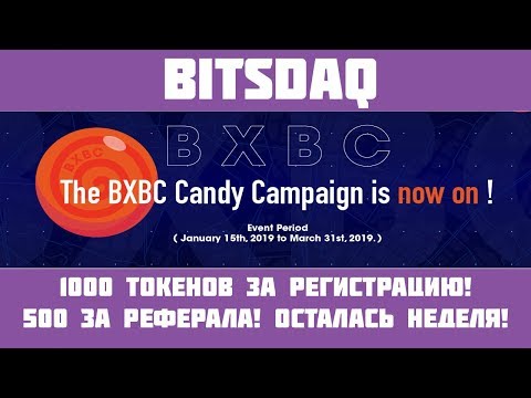 Bitsdaq - Просто успей зарегистрироваться до 31.03.19 и ты реально разбогатеешь!(Airdrop)