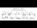 Bill Evans - Alfie - Piano Transcription (Sheet Music in Description)