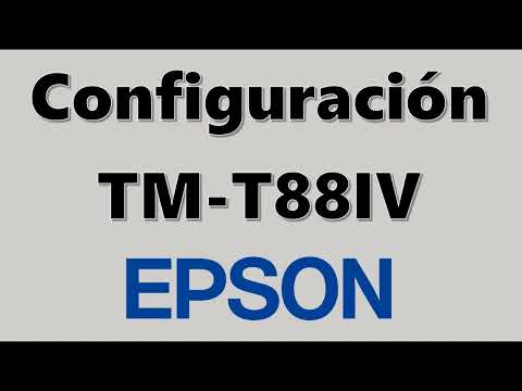 Instalación Driver Epson TM-T88IV Windows 11