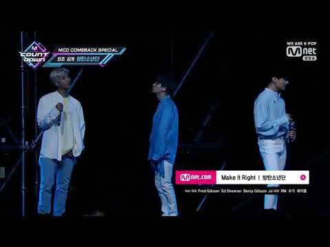 [190418] BTS (방탄소년단) 'Make It Right' @M Countdown Live
