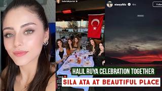 Halil Ibrahim Ceyhan and Ruya Coric Celebration Together !Sila Turkoglu and Ata at Beautiful Place