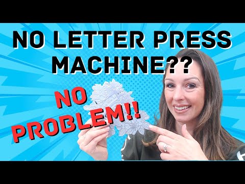 Part of a video titled No Letterpress Tool or Machine? 5 Alternative ways!! - YouTube