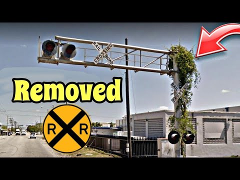 Before & After Removed Abandoned Railroad Crossing