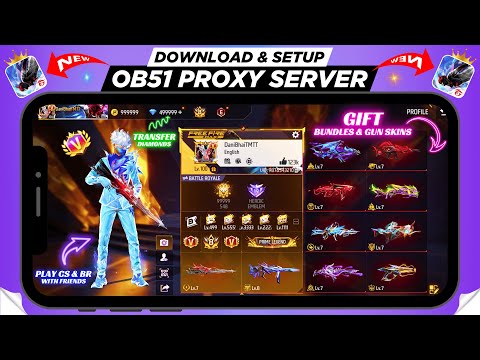 How To Download & Setup Free Fire OB51 New Proxy Server | VIP Proxy Server Free Fire  (2025)