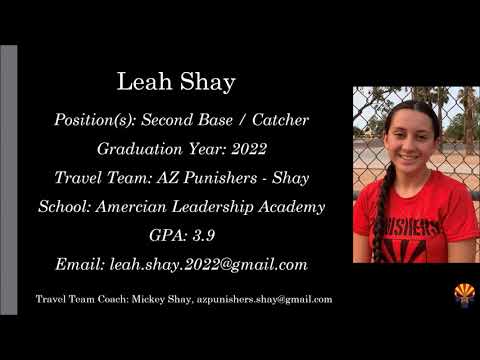 Leah Shay Softball Skills Video - 2022 2B Catcher