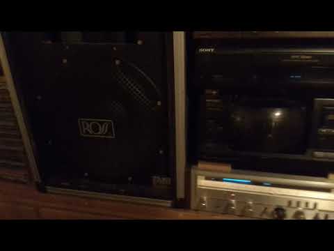 Replaced drivers in Vintage Ross speakers with 300 watt Eminence drivers.