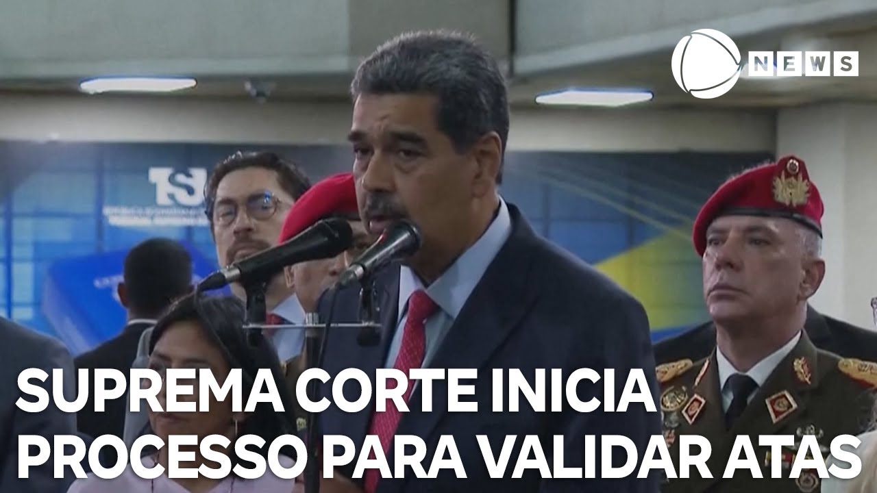 Suprema Corte da Venezuela inicia processo de validação das atas