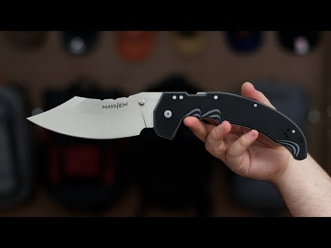Cold Steel Mayhem Black and Gray G10 Satin Blade Atlas Lock 60DPLM