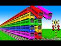 踏切アニメ 複雑な電車 5 Trains 2025 Climbing Pynamid Fumikiri 3D Railroad Crossing Animati
