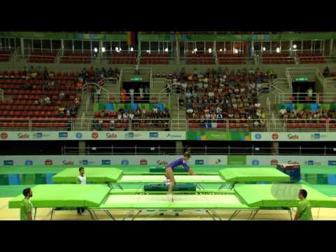 KOCHESOK Susana (RUS) - 2016 Olympic Test Event, Rio (BRA) - Qualification Trampoline Routine 2