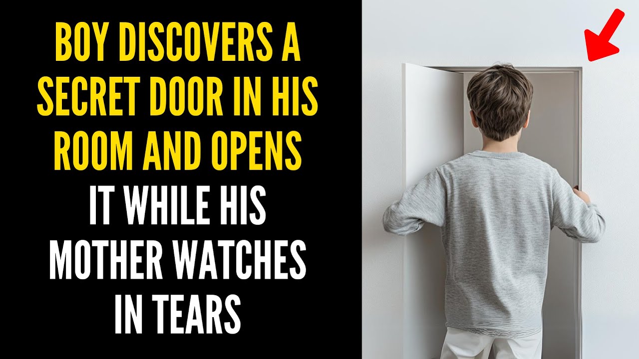 Boy Discovers a Secret Door in His Room and Opens It While His Mother Watches in Tears