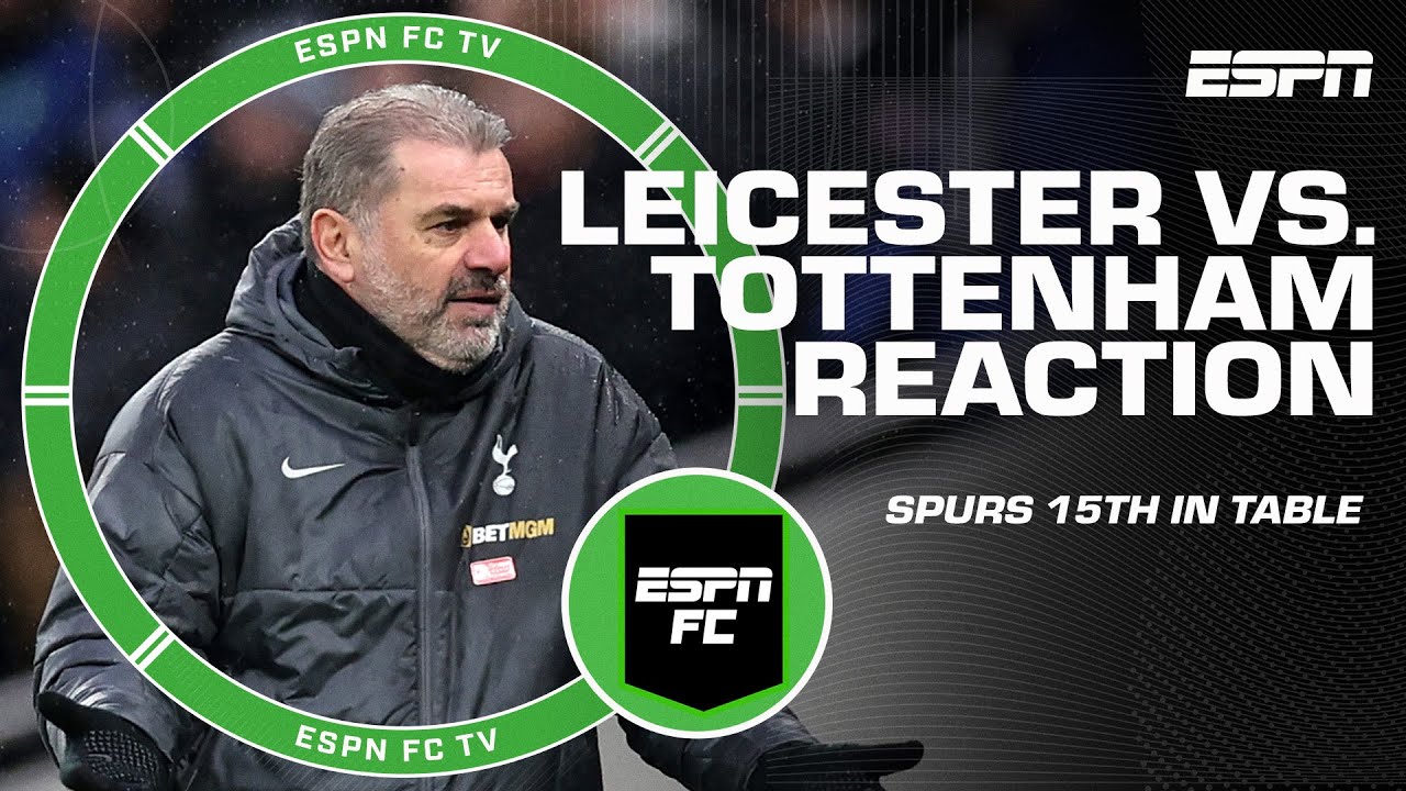 Tottenham loses to Leicester City 👀 Is Ange Postecoglou’s job in jeopardy? | ESPN FC