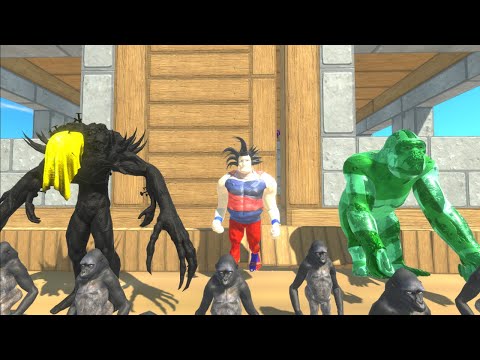 Infernals Defy Primates + Goku - Animal Revolt Battle Simulator