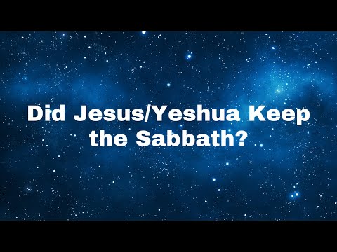 Did Jesus keep the Sabbath?  In order to be without sin...of course He did.