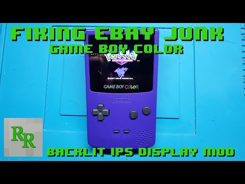 Game Boy Color IPS Screen Mod - Fixing Ebay Junk