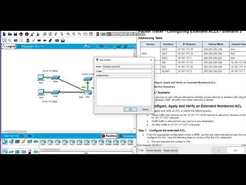 Packet Tracer 4.2.2.10 - Configuring Extended ACLs Scenario 1