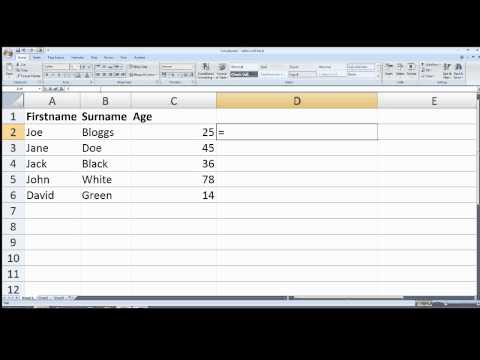 How to merge multiple columns into a single column using Microsoft Excel Video