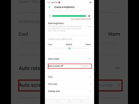 auto screen off oppo mobile settings | auto screen lock time out #viral #shorst #tranding #youtube