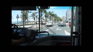 preview picture of video '[Video] Kurze Mitfahrt in der Buslinie 002 (Teilstrecke) durch Arrecife (Lanzarote)'