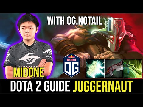MIDONE Juggernaut Safelane feat. NOTAIL DotA 2 Full Gameplays.