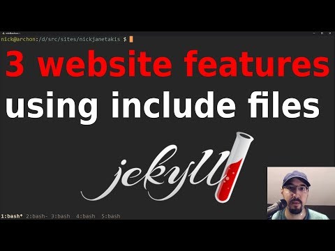 Implementing 3 Different Website Features with Jekyll Using Includes