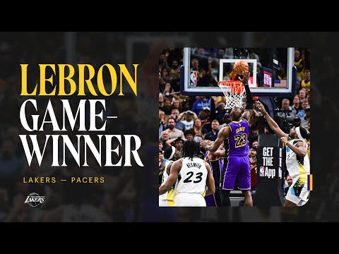 LeBron GAME-WINNER | Lakers-Pacers Wild Ending