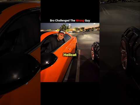 Bro Challenged The Wrong Hellcat 💀