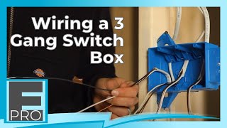 Setting Up Wires for Switches in a 3 Gang Switch Box