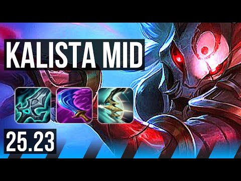 KALISTA vs KATARINA (MID) | Comeback, 1600+ games, 44k DMG | EUW Master | 25.23
