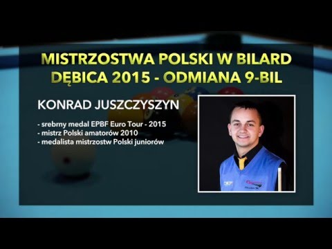 Mistrzostwa Polski w Bilard -Dębica 2015 - 9 bil - FINAŁ Piekarski vs Juszczyszyn