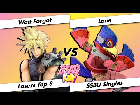 Star K.O. 2 Losers Top 8 - Wait Forgot (Cloud) Vs. Lone (Falco) - SSBU