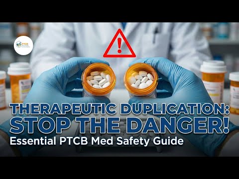 Therapeutic Duplication Explained for PTCB | High Yield Medication Safety & DUR Study Guide