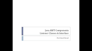 3#AWT (Components-List,Choice,Checkbox,CheckboxGroup,Panel & Dialog)