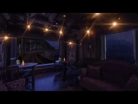 Japanese Train suite 8 HOURS of GENTLE RAIN, Night Rain Sounds to Sleep, Study, Relax, Travel