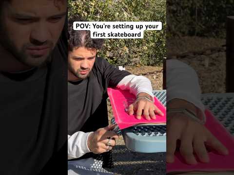 POV You’re setting up your first skateboard #skateboarding #skate #sk8 #pov #shorts
