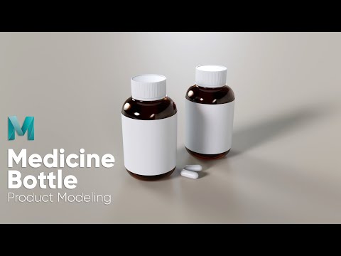 How to Design 3D Dropper Bottle Product Modeling in Maya 2023