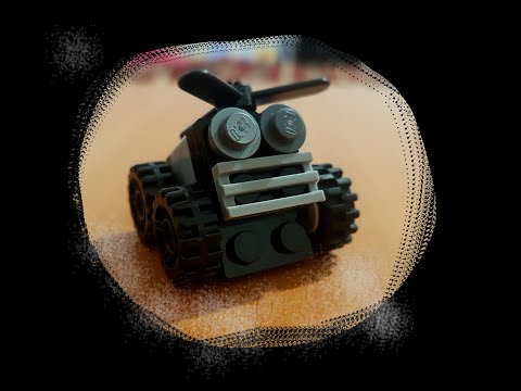 Как собрать робота из лего, мини-робот с колесами и пропеллером.