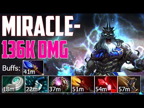 Miracle [Zeus] - 131K DMG & Dagon 5 - WTF this game | Dota 2 Pro Gameplay 2017