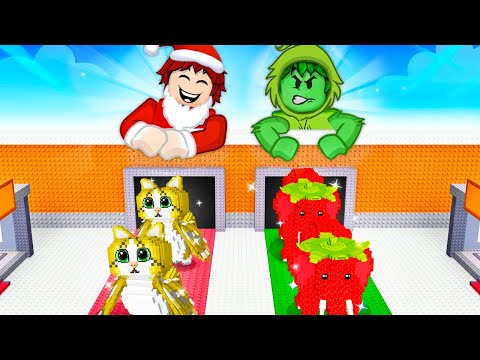 BABBO NATALE vs GRINCH su DUE RULLI CON LA FORTUNA INFINITA su STEAL A BRAINROT!