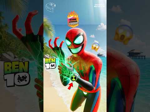 EPIC Spider-Man vs Venom vs Captain America & Ben 10 Transformation! 🚀 | #shorts  #marvel  #ben10