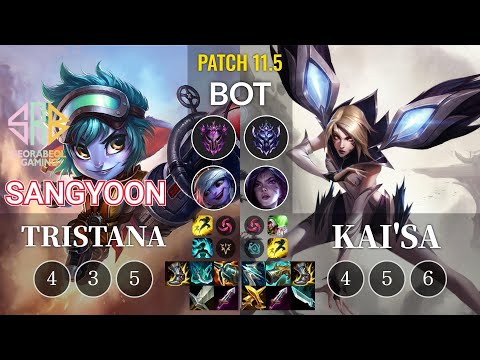 SRB Sangyoon Tristana vs Kai'Sa Bot - KR Patch 11.5