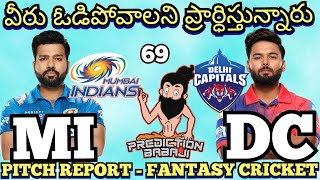 MI vs DC - IPL 2022 -  Mumbai Indians vs Delhi Capitals - Today IPL Pitch Analysis Telugu
