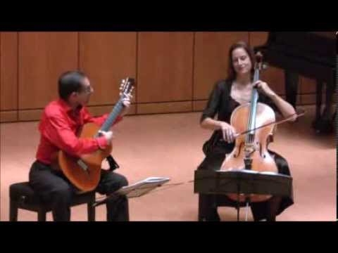 Anja Lechner-Pablo Márquez. Radamés Gnattali Sonata for cello & guitar