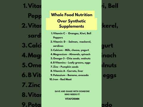 The Power of Whole Food Nutrition Over Synthetic Supplements