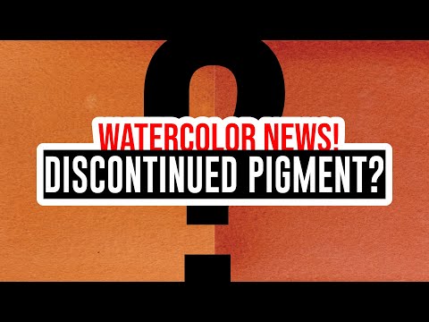 Watercolor News🎨- Which pigment is discontinued? PO48 or PR206? Confusion! 😵