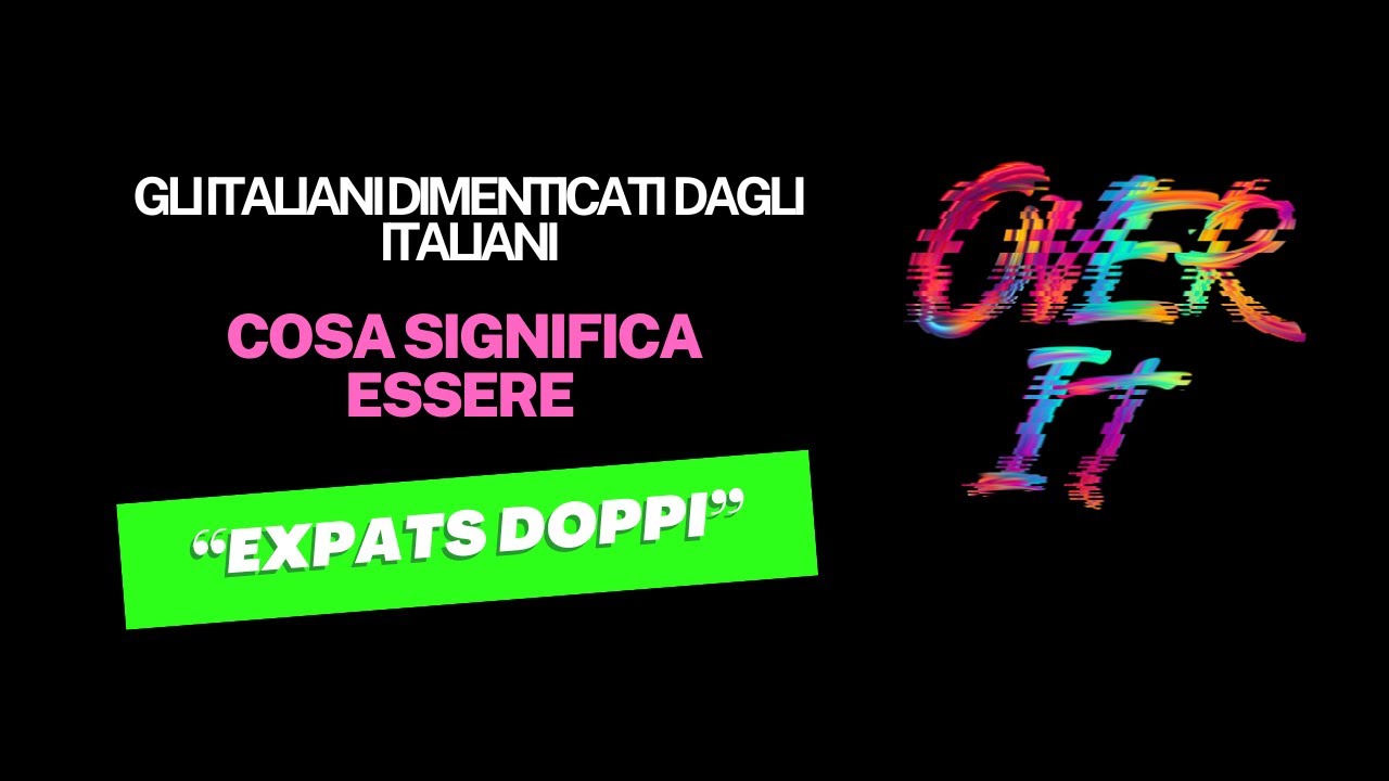 Gli Italiani dimenticati dagli Italiani - Sha Ni, la storia di un' EXPAT DOPPIA.