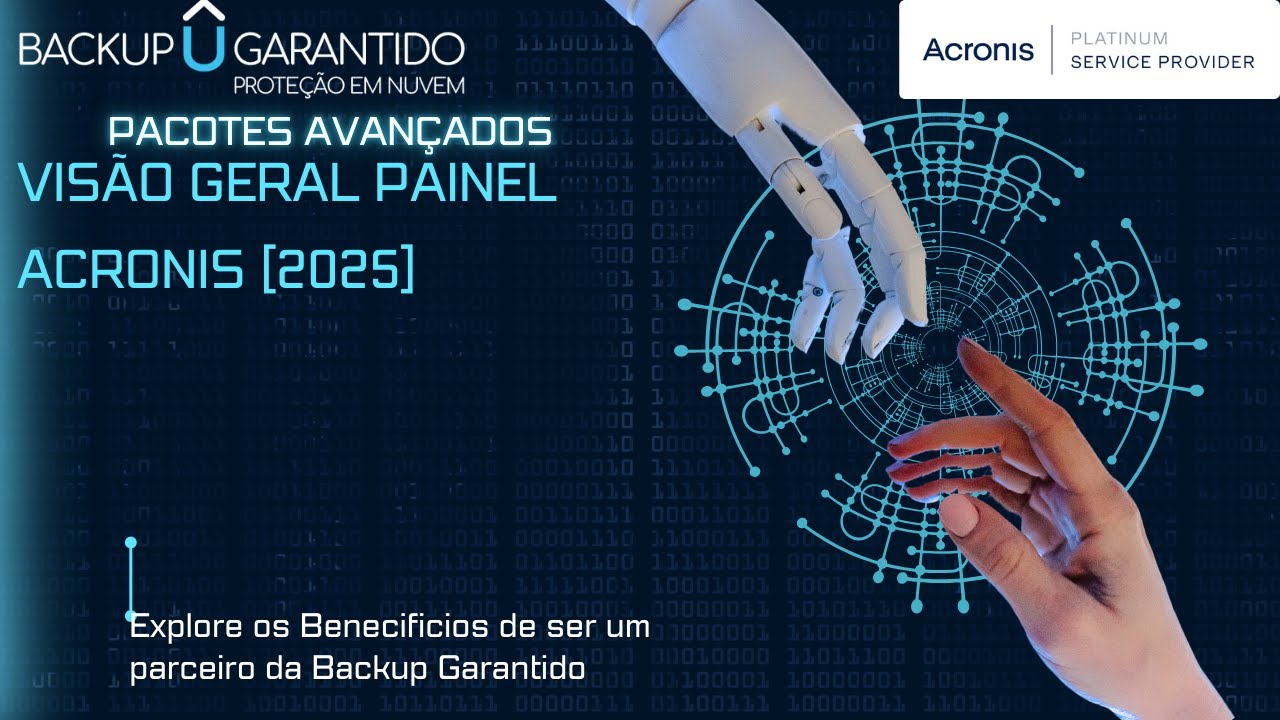 Visão Geral do painel Acronis [2025]