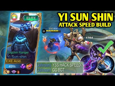 YI SUN SHIN FULL ATTACK SPEED BUILD 9999% | ENEMY SEE ME USING CHEAT | TOP GLOBAL YI SUN SHIN 2022