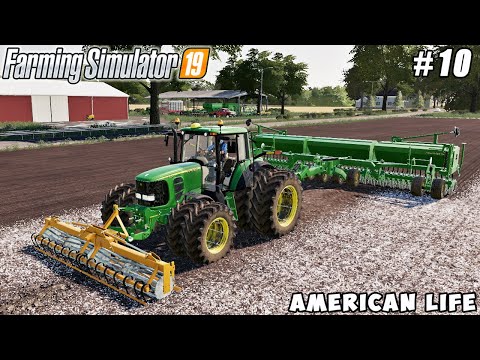 Liming to improve soil quality, sowing grass & barley | American farming | FS 19 | Timelapse #10